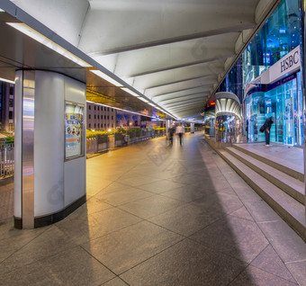 在香港香港五月城市现代建筑和反射晚上在香港香港主机几百万游客每一个一年