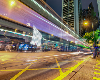 在香港香港五月城市交通晚上在香港香港主机几百万游客每一个一年