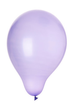 紫色的充气气球孤立的白色背景