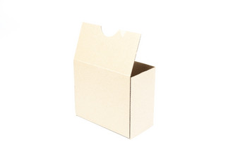 棕色（的）<strong>纸盒子</strong>白色背景矩形<strong>纸盒子</strong>白色背景可以部署很容易