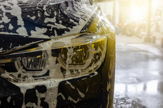 车洗与泡沫肥皂