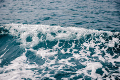 特写镜头海洋波为背景