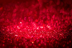 模糊图像红色的灯背景散焦为节日和庆祝活动