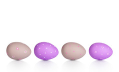 复活节鸡蛋孤立的白色背景