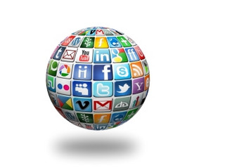 市保加利亚1月社会媒体标识集合著名的社会网络品牌rsquo放置球包括脸谱网YouTube推特谷歌+新浪微博而且更多的其他标志