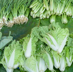 新鲜的蔬菜街市场泰国