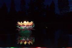 阿来水灯传统泰国