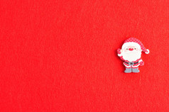 圣诞老人孤立的红色的背景