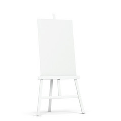 空白画架模型插图孤立的白色背景