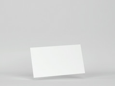 空白业务卡片模型插图灰色的背景
