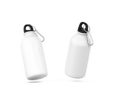 短体育运动瓶插图孤立的白色背景