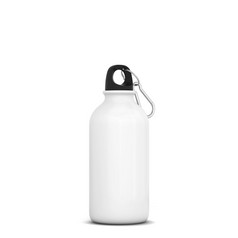 短体育运动瓶插图孤立的白色背景