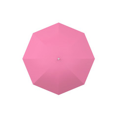 空白打开伞插图孤立的白色背景