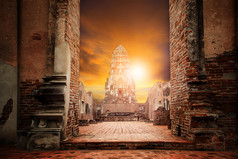 什么Ratchaburana寺庙大多数受欢迎的旅行目的地大城府世界遗产网站联合国教科文组织泰国