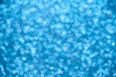 情人节rsquo一天概念蓝色的sparklng散焦浪漫的背景灯心