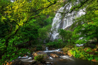 Khlong局域网瀑布是的最后的主要瀑布Khlong局域网国家公园甘烹“泰国Khlong局域网瀑布
