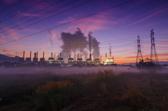 工业景观煤炭权力植物烟工业污染原因大气污染和环境问题生态工业场景美卫生部lampang煤炭权力植物美卫生部lampang