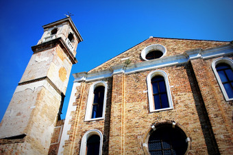 的圣诞老人玛丽的安杰利教堂慕拉诺岛岛意大利的圣诞老人玛丽的安杰利教堂慕拉诺岛意大利
