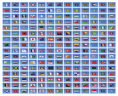 旗帜的世界的国家旗帜大多数的国家的世界