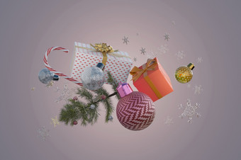 插图圣诞节和快乐新一年横幅背景圣诞节设计为圣诞节海报问候卡片头网站