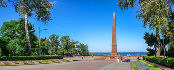 敖德萨乌克兰小巷荣耀敖德萨乌克兰纪念内存的世界战争纪念碑未知的水手纪念碑未知的水手敖德萨乌克兰