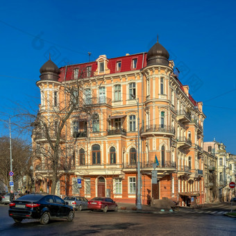 敖德萨乌克兰交响曲的海酒店的历史中心敖德萨阳光明媚的春天一天交响曲的海酒店敖德萨乌克兰