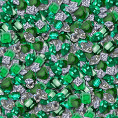 diamonds-emeralds