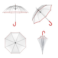 清晰的透明的伞孤立的白色背景插图清晰的透明的伞孤立的白色背景插图