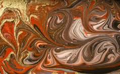 黄金大理石花纹纹理设计红色的和金大理石模式流体艺术黄金大理石花纹纹理设计红色的和金大理石模式流体艺术