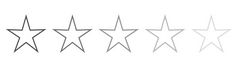 孤立的灰色的明星图标集排名马克孤立的灰色的明星图标集排名马克现代简单的最喜欢的标志装饰象征为网站设计网络按钮移动应用程序
