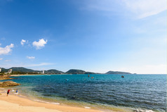 美丽的景观他卡利姆海滩和安达曼海下天空阳光明媚的的夏天著名的景点普吉岛岛泰国