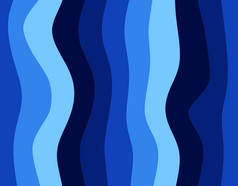 蓝色的波浪垂直条纹背景插图