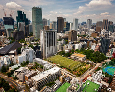 东京日本6月视图现代摩天大楼六本木区minato东京6月这区好吧已知的的城市的大多数受欢迎的夜生活区