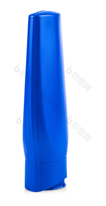 的蓝色的塑料瓶与<strong>洗发</strong>水卫生化妆品产品孤立的白色背景蓝色的塑料瓶与<strong>洗发</strong>水卫生化妆品产品孤立的白色背景