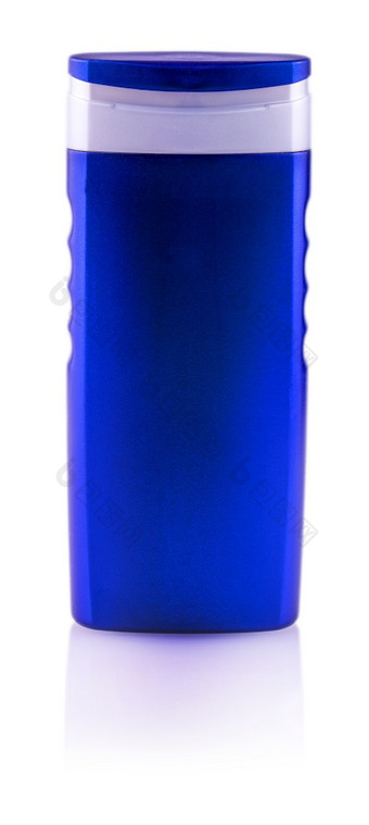 蓝色的<strong>洗发</strong>水瓶孤立的白色背景蓝色的<strong>洗发</strong>水瓶izolated白色背景