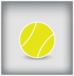网球球图标向量