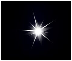 向量闪闪发光的和发光的光效果明星黑色的背景