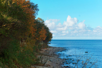 秋天的海岸秋天景观的海秋天景观的海秋天的海岸