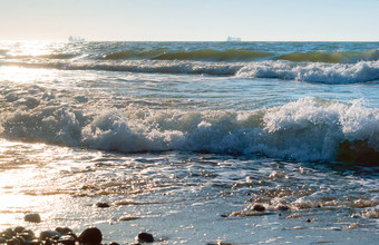 小海波景观的天空的波罗的海海波景观的天空的波罗的海海波小海波