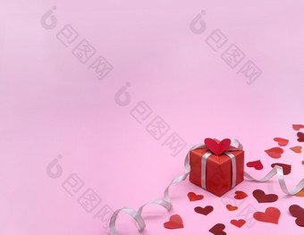 玫瑰背景礼物包装灰色丝带包装礼物假期礼物情人节一天2月灰色丝带包装礼物玫瑰背景假期礼物情人节一天2月礼物包装