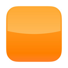橙色光滑的按钮空白图标广场空形状孤立的形式背景向量插图图形元素为网络互联网设计