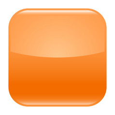 橙色光滑的按钮空白图标广场空形状孤立的形式背景向量插图图形元素为网络互联网设计