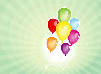 气球聚会，派对为狂欢节和假期背景插图气球海报背景为国家假期狂欢节节日聚会，派对