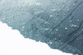 雪和雨滴玻璃<strong>背景</strong>