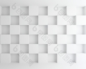 室内白色立方墙摘要背景室内白色立方墙摘要背景呈现
