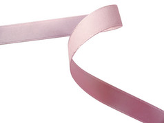 粉红色的丝带在白色背景设计元素剪裁路径包括