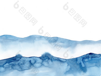 水彩蓝色的冬天下雪背景看就像波和海原始绘画水彩画纸插图为装饰元素背景与海洋水极简主义单色水彩蓝色的冬天下雪背景看就像波和海原始绘画水彩画纸插图为装饰元素背景与海洋水极简主义单色