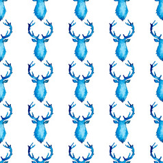 驯鹿圣诞节水彩鹿阉割过的雄鹿eamless模式蓝色的颜色手画动物驼鹿背景壁纸为点缀包装圣诞节礼物驯鹿圣诞节水彩鹿阉割过的雄鹿eamless模式蓝色的颜色手画动物驼鹿背景壁纸为点缀包装圣诞节礼物