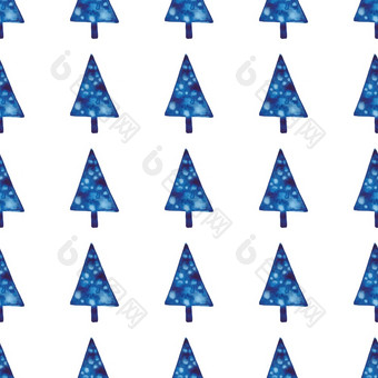 圣诞<strong>节水</strong>彩松树无缝的模式蓝色的颜色手画冷杉树背景壁纸为点缀包装圣诞节礼物圣诞<strong>节水</strong>彩松树无缝的模式蓝色的颜色手画冷杉树背景壁纸为点缀包装圣诞节礼物