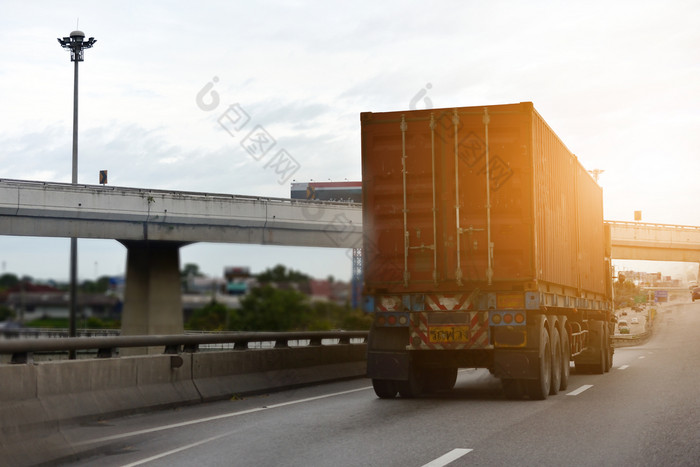 车卡车开车路车高速公路路运输